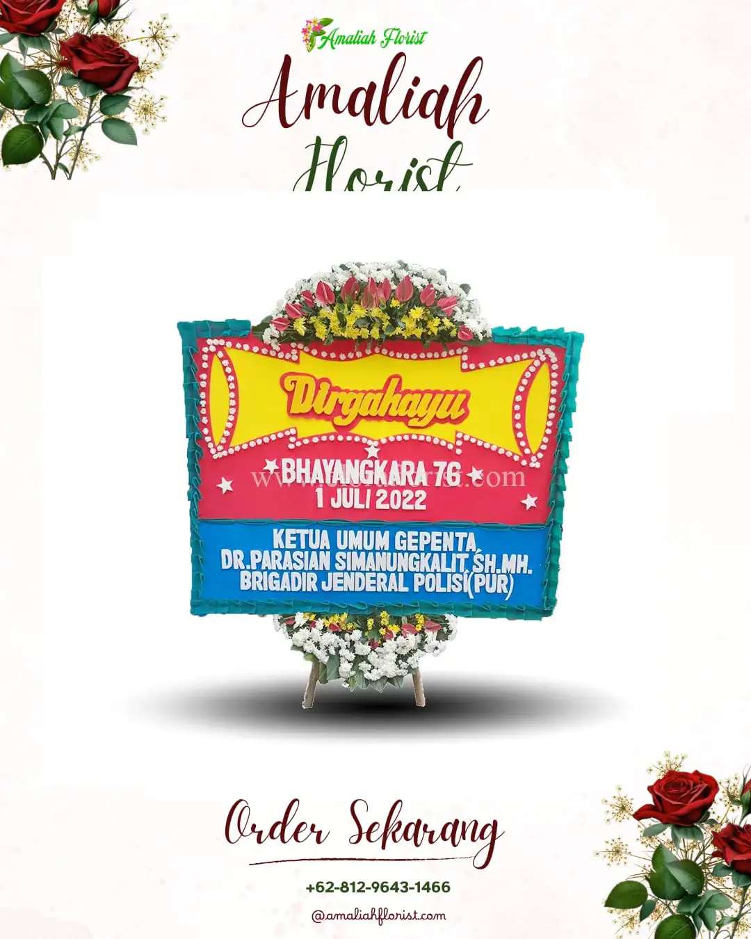 Papan Bunga HUT Ulang Tahun Tanjung Duren Utara